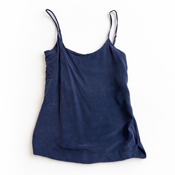 Everlane Blue Silk Classic Camisole size XS - Picture 2 of 6